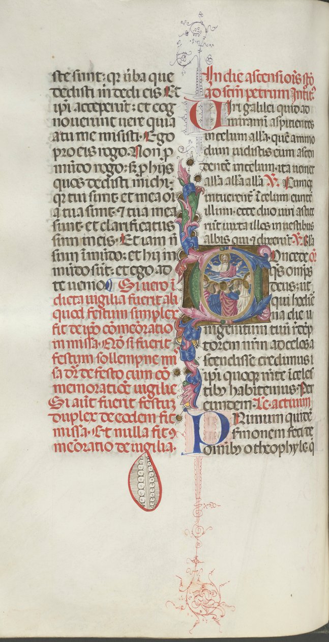 Missale: Fol. 208v: Kristi himmelfart, 1469. av Bartolomeo Caporali