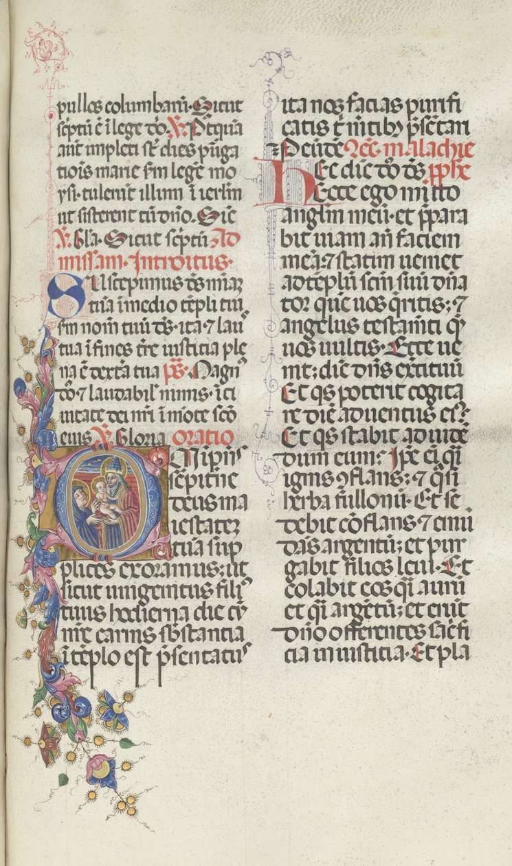 Missale: Fol. 270: Presentasjon av Kristus til Simeon, 1469. av Bartolomeo Caporali