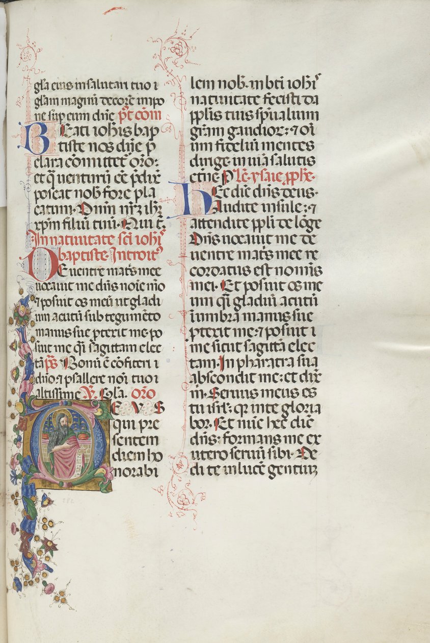 Missale: Fol. 287: Døperen Johannes, 1469. av Bartolomeo Caporali