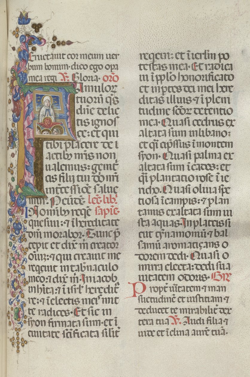 Missale: Fol. 306: Jomfruens himmelfart, 1469. av Bartolomeo Caporali