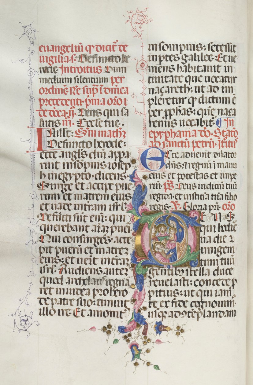 Missale: Fol. 30v: Adoration of the Magi, 1469. av Bartolomeo Caporali
