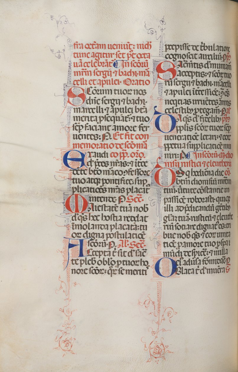 Missale: Fol. 319v: Den hellige Frans og den hellige Frans messe, 1469. av Bartolomeo Caporali