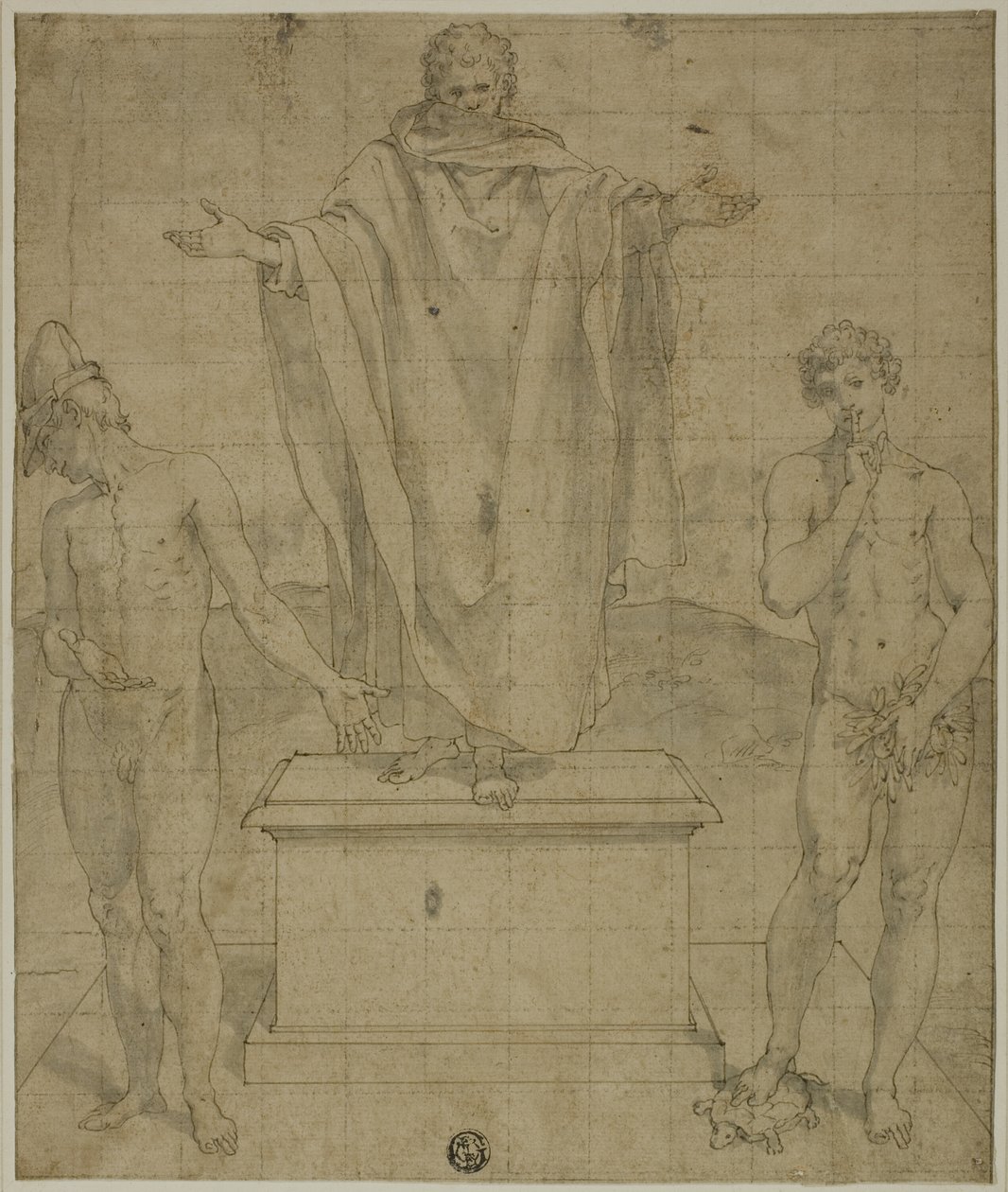 Studie for Allegory of Faith and Silence av Bartolomeo Cesi