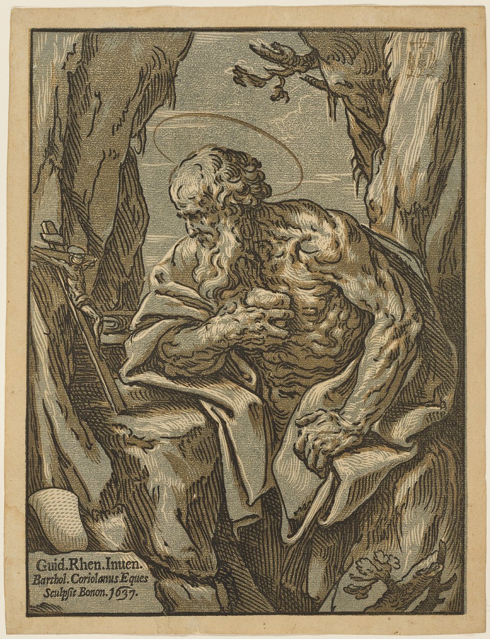 Den hellige Jerome av Bartolomeo Coriolano