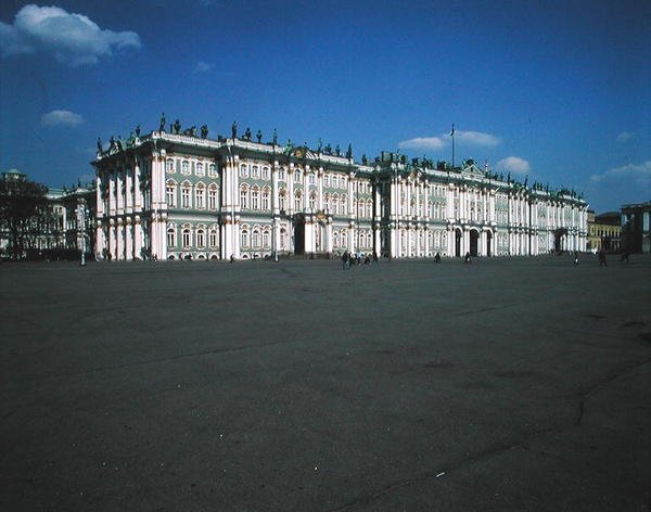 Fasade til Eremitasjen, 1753-62 av Bartolomeo Franceso Rastrelli