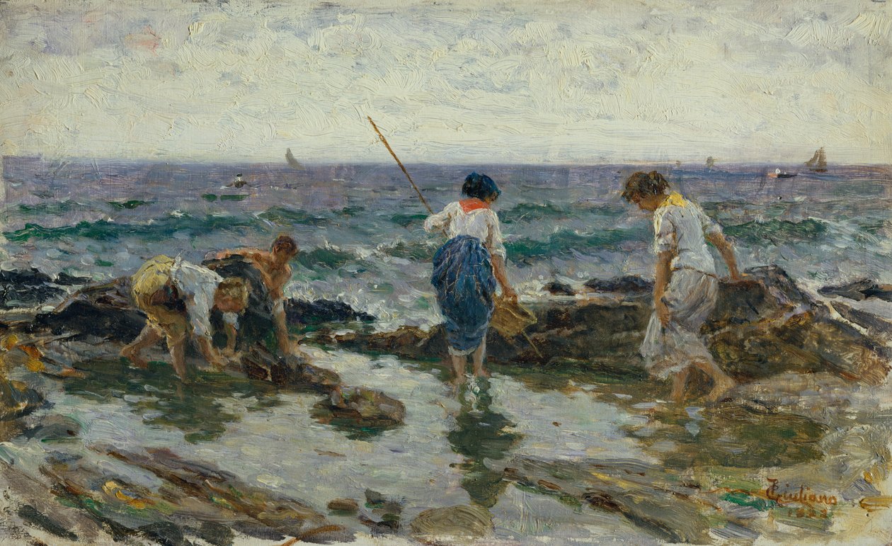 Ser etter sjømat (olje på lerret) av Bartolomeo Giuliano