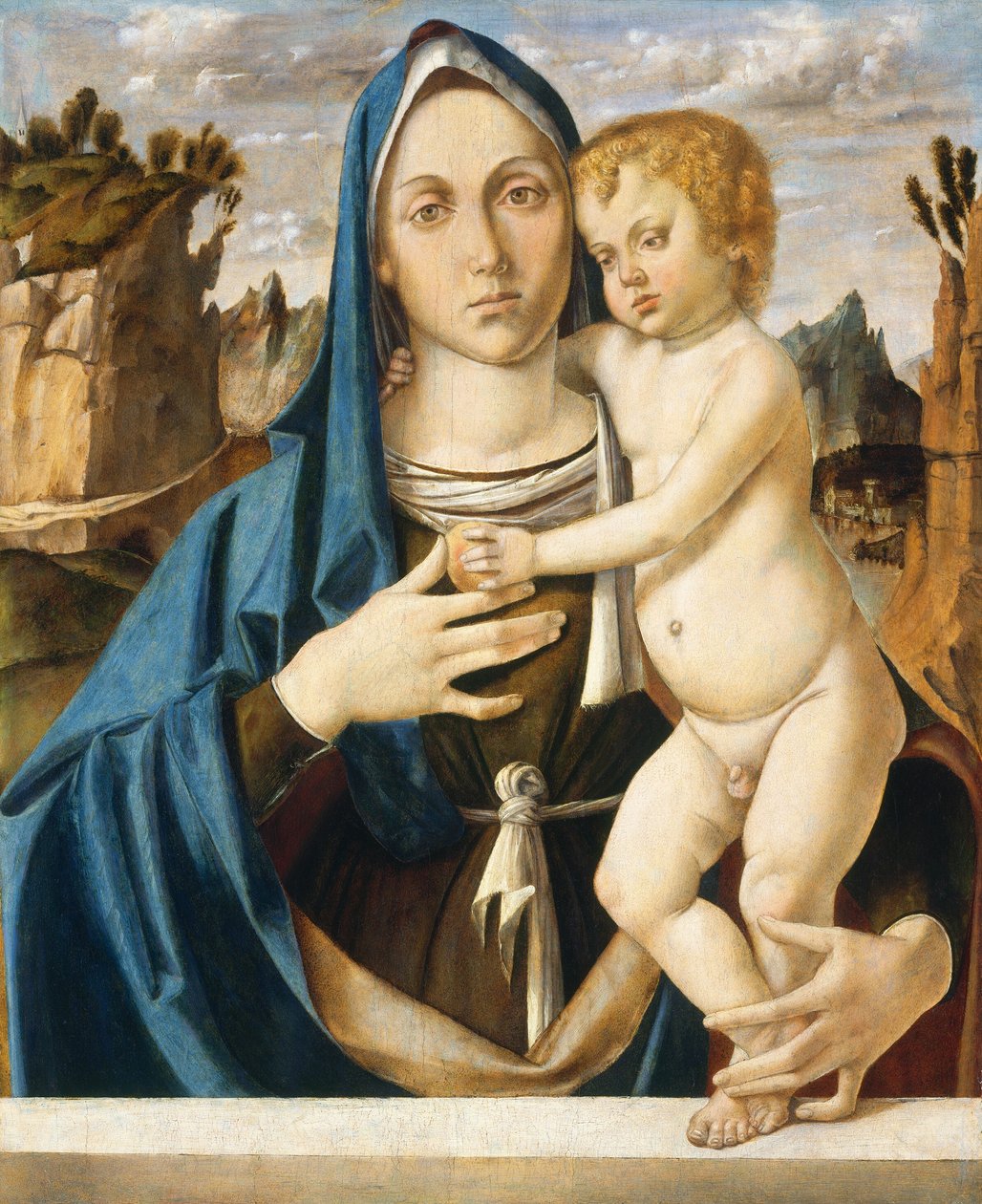 Madonna og barn, ca. 1490. av Bartolomeo Montagna