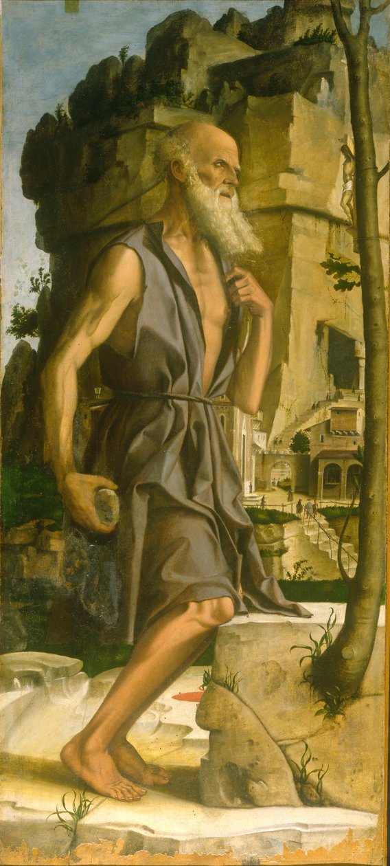 Den hellige Jerome av Bartolomeo Montagna