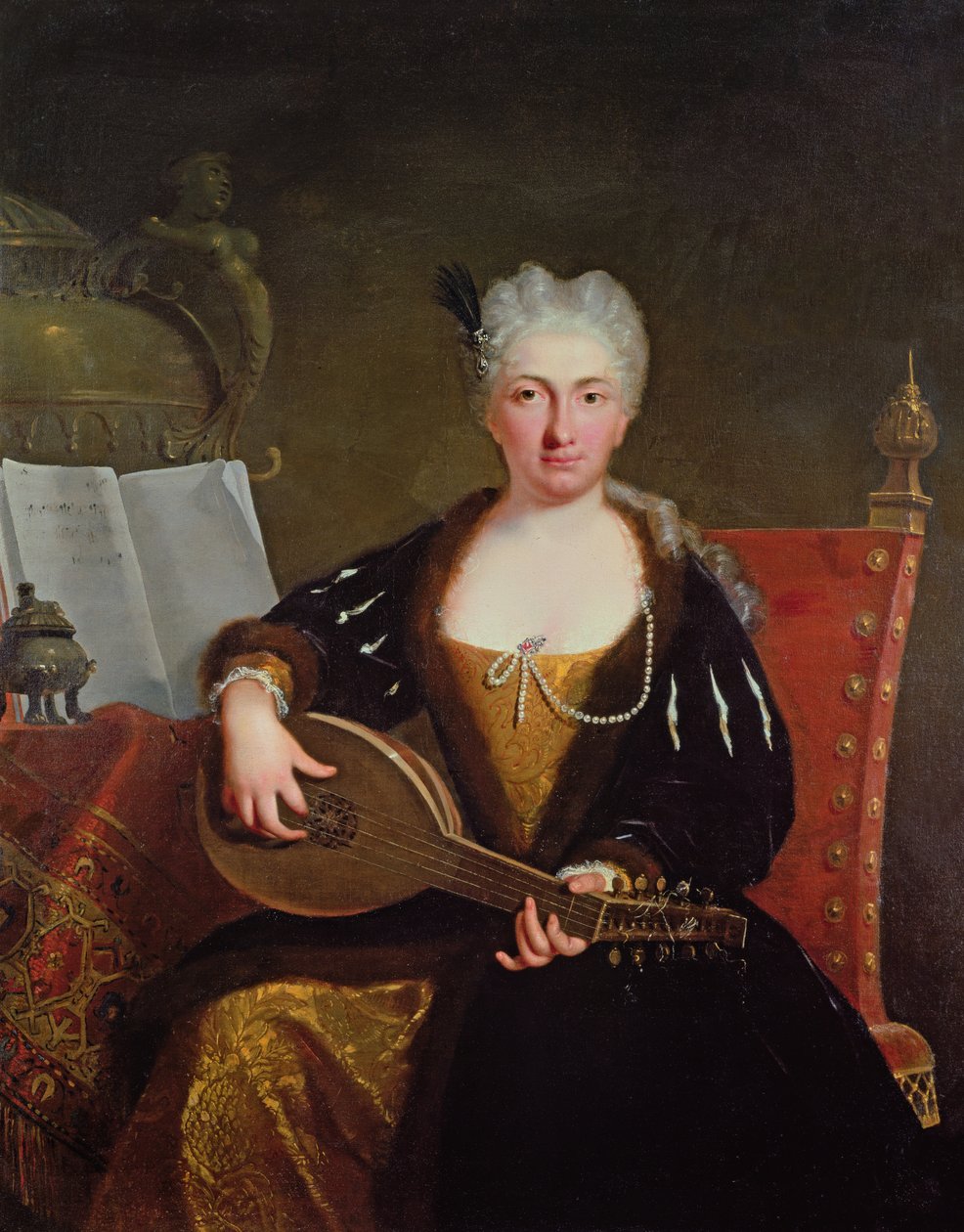 Portrett av Faustina Bordoni, Händels sanger, ca. 1830 (olje på lerret) av Bartolomeo Nazari