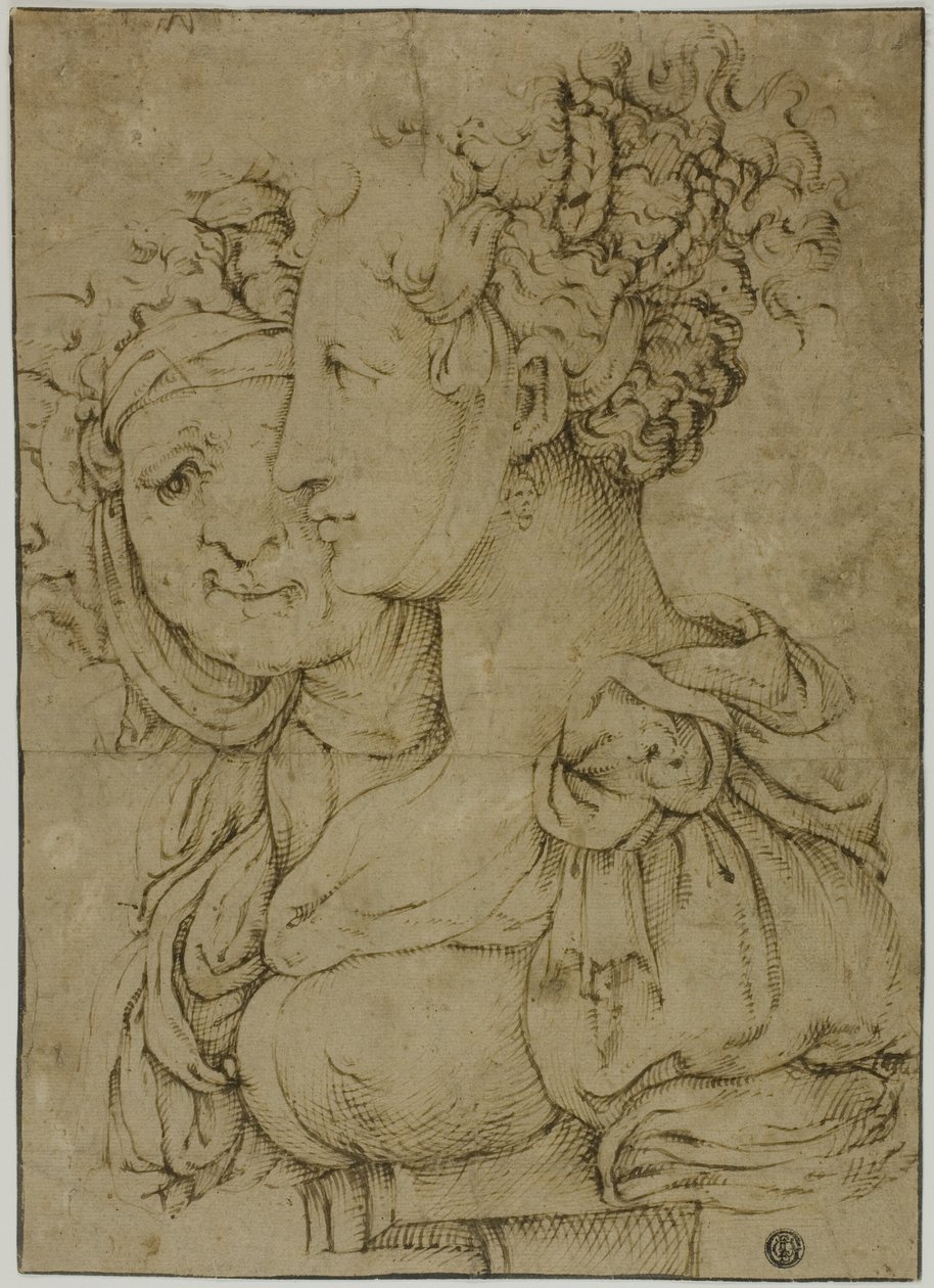 Gammel matrone og ung kvinne av Bartolomeo Passarotti