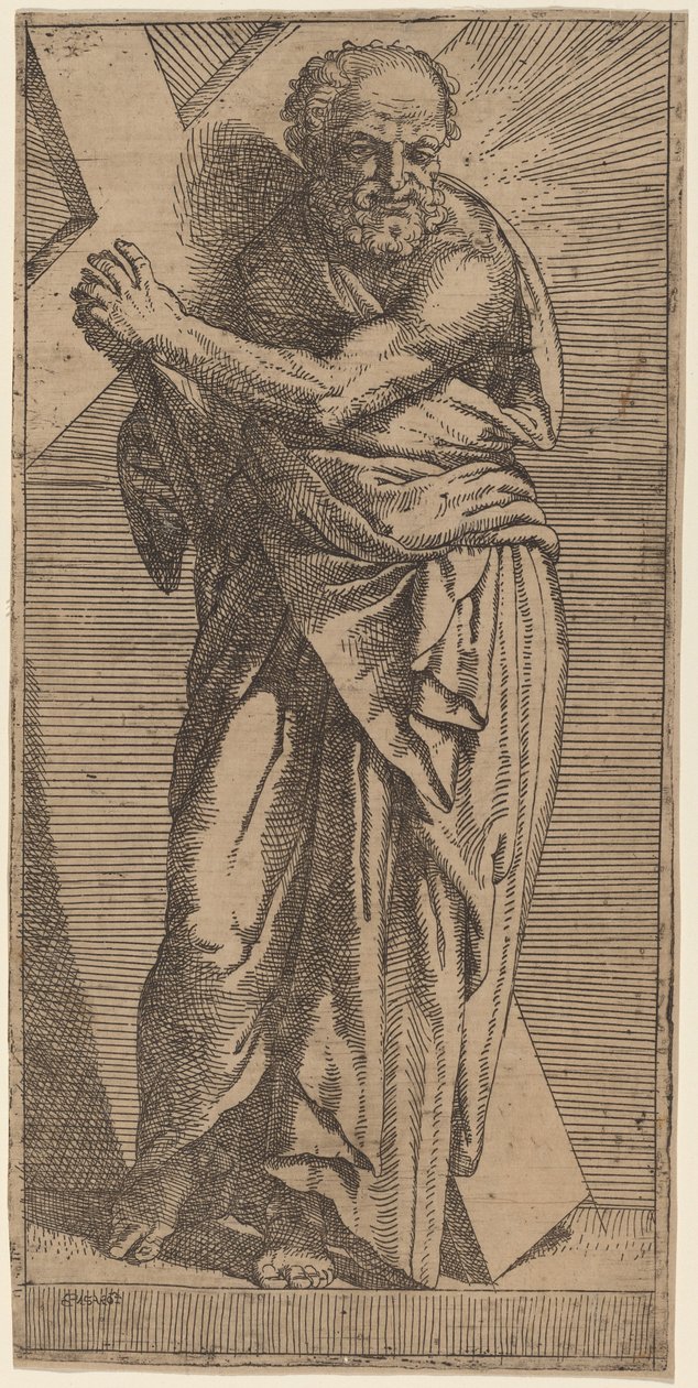 Saint Andrew av Bartolomeo Passarotti