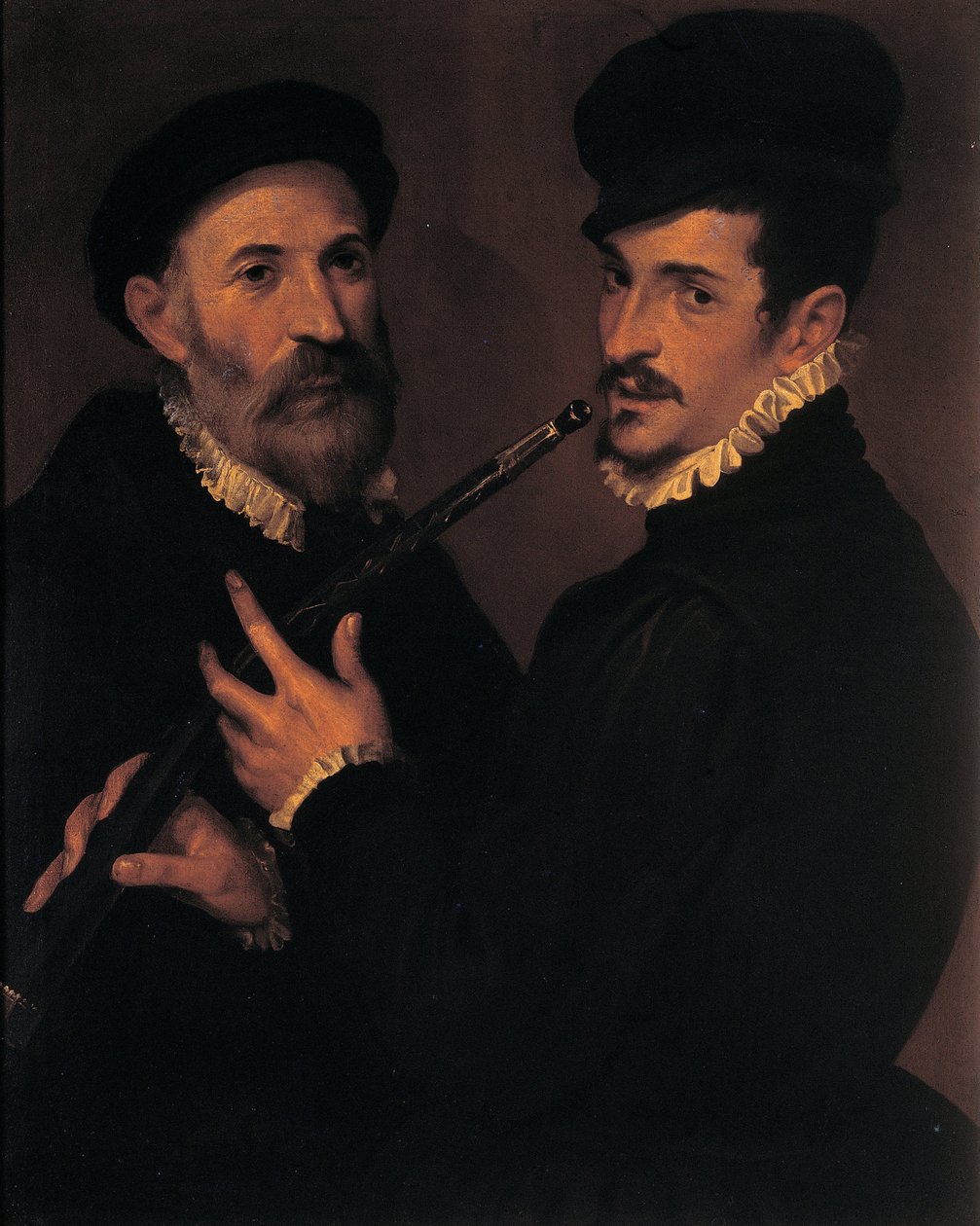 Dobbeltportrett av musikere, 1579 av Bartolomeo Passerotti