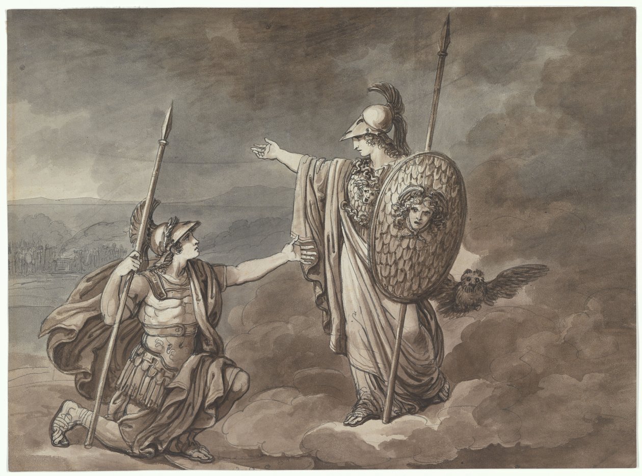 Athene viser seg for Telemakhos (Odyssevs