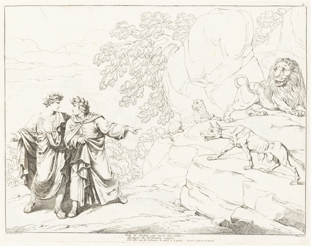 Guddommelig komedie av Dante (bind I) av Bartolomeo Pinelli
