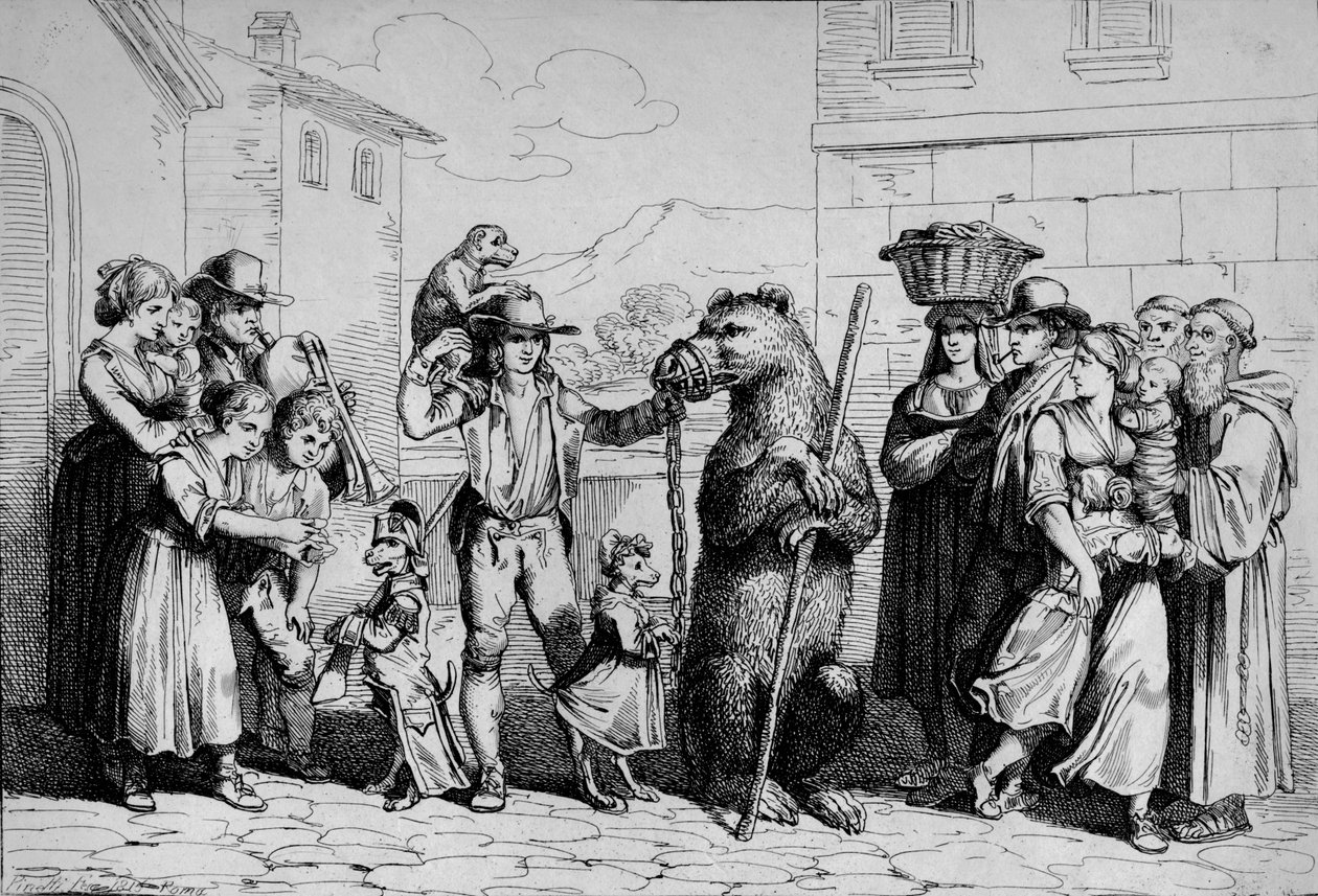 Bjørneballen, 1815. av Bartolomeo Pinelli