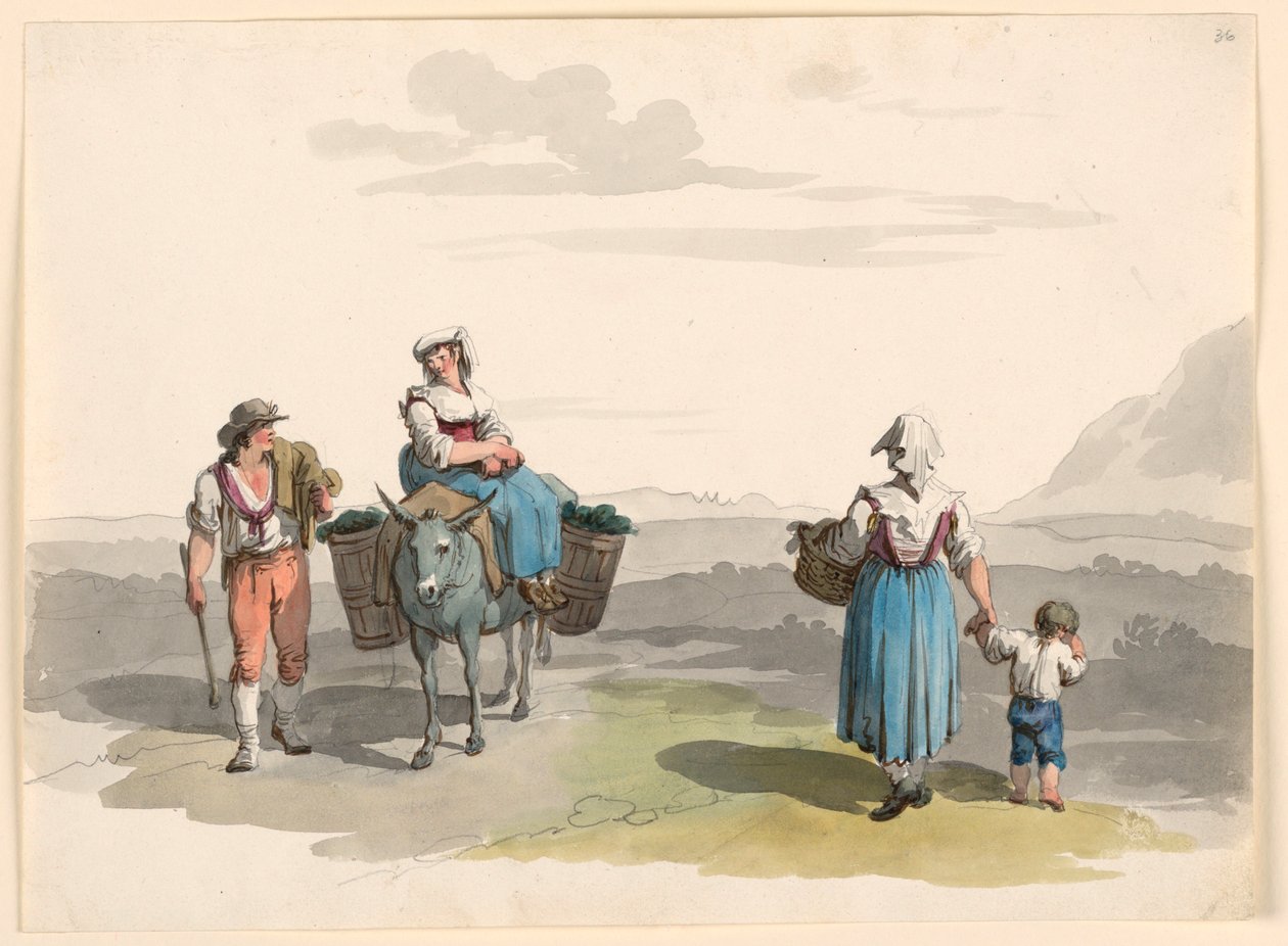 På vei til Tivoli av Bartolomeo Pinelli