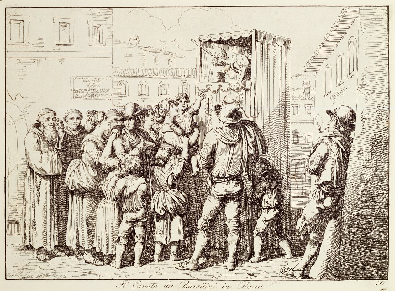 Dukkebod i Roma av Bartolomeo Pinelli