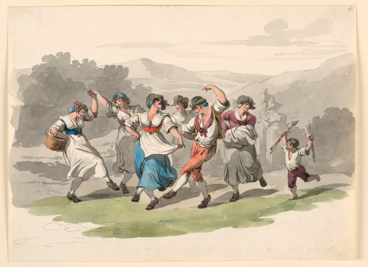 Rückkehr von der Weinlese von Bartolomeo Pinelli