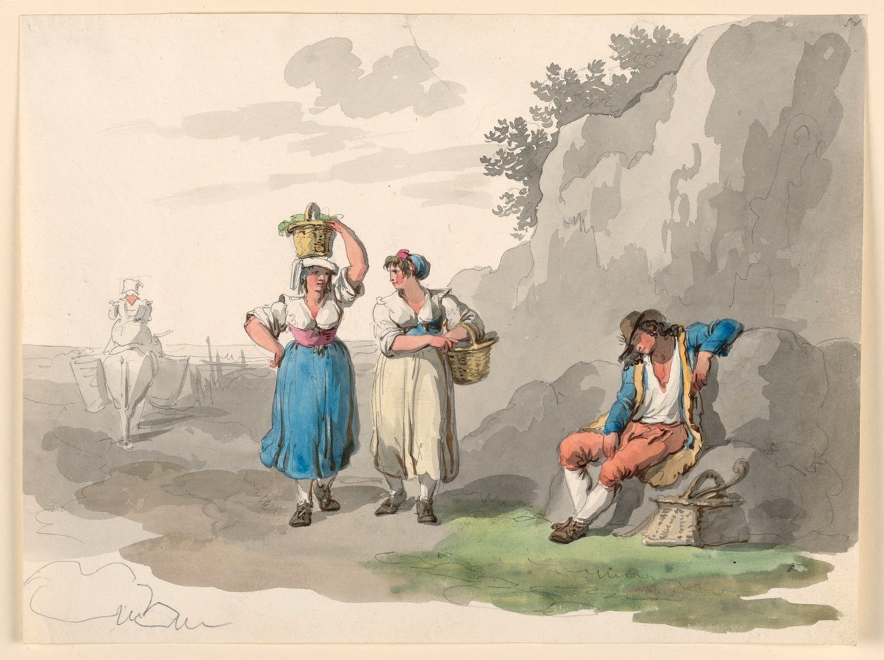 Rückkehr von der Weinlese von Bartolomeo Pinelli