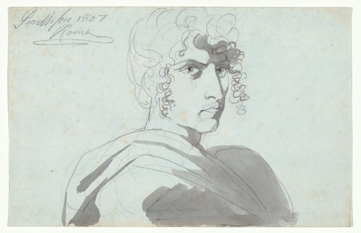 Selvportrett av Bartolomeo Pinelli