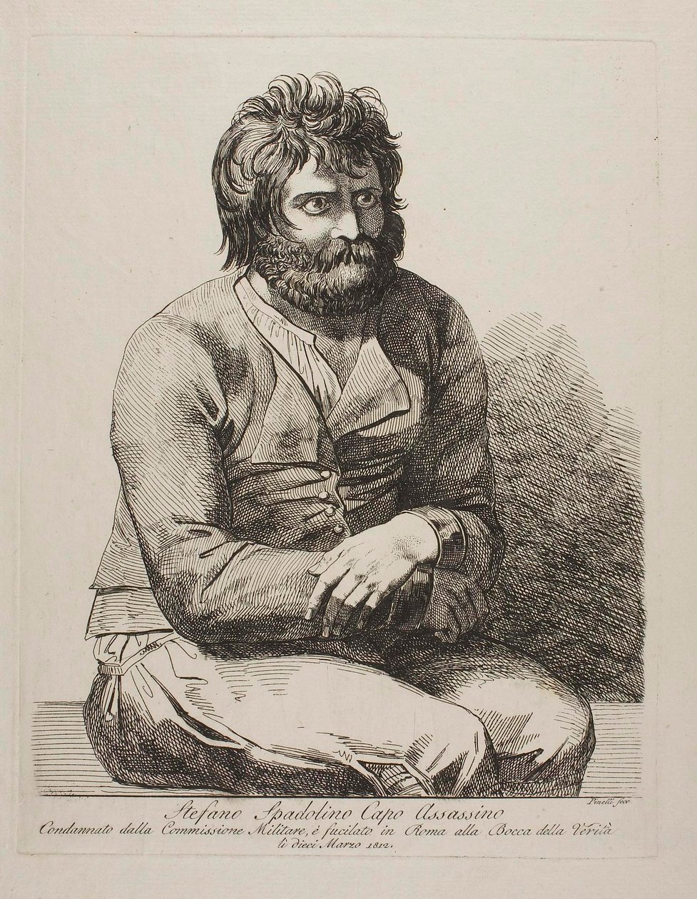 Røverlederen Stefano Spadolino av Bartolomeo Pinelli