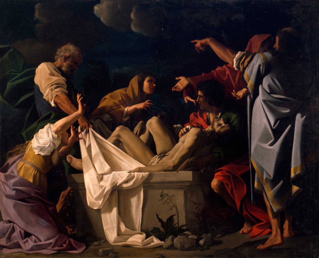 Kristi begravelse, av Bartholomew Schedoni (1578-1615) av Bartolomeo Schedoni