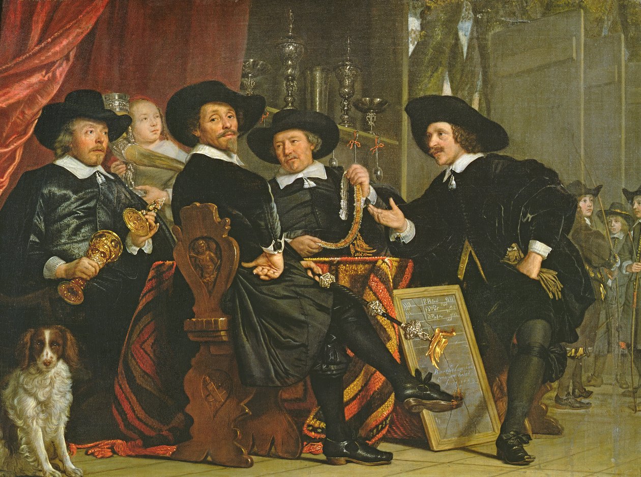 Tjenestemennene i Company of Bowyers av St. Sebastian i Amsterdam, 1653 av Bartolomeus van der Helst