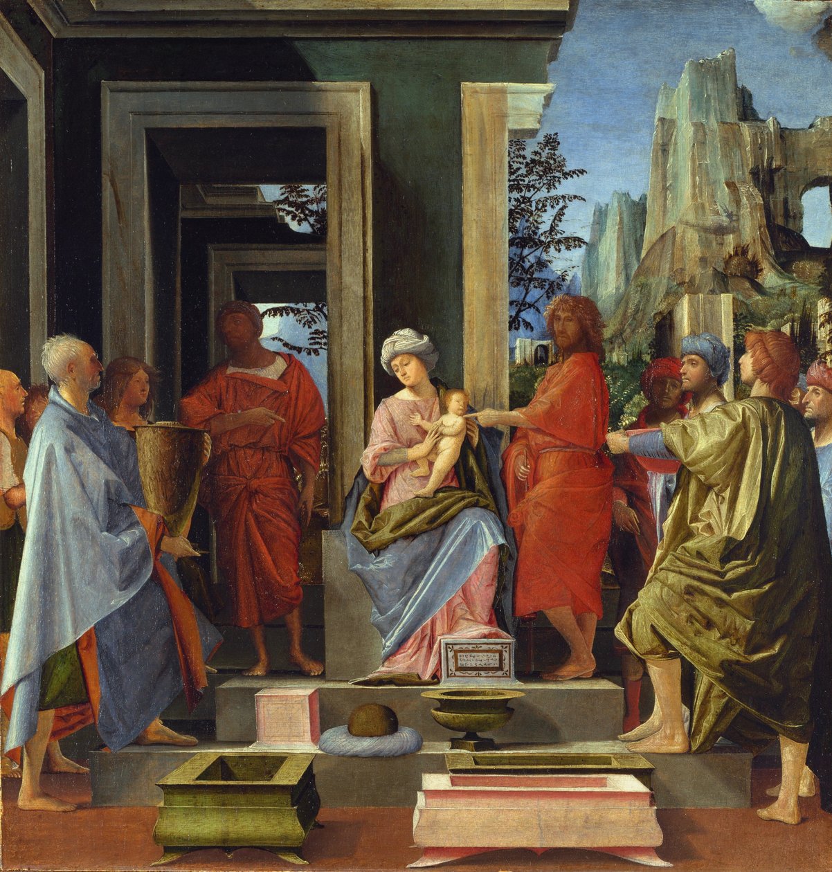 Kongenes tilbedelse, ca.1500 av Bartolommeo Suardi Bramantino