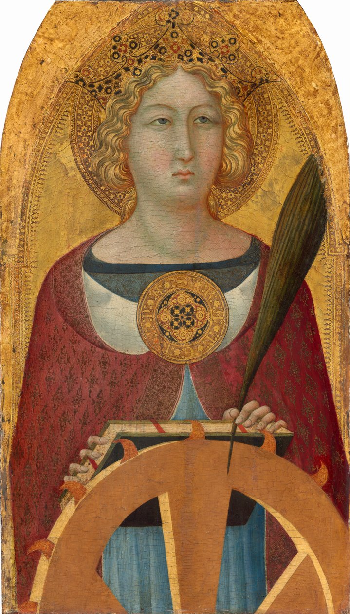 Den hellige Katarina av Alexandria, ca. 13351340. av Bartolommeo Bulgarini
