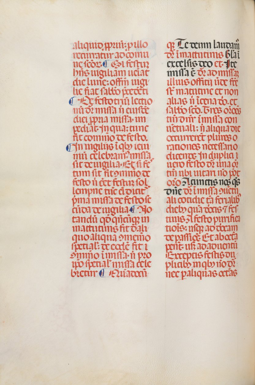 Missale: Fol. 173v: Musikk for Alleluia etc. ved begynnelsen av påsken, 1469. av Bartolommeo Caporali