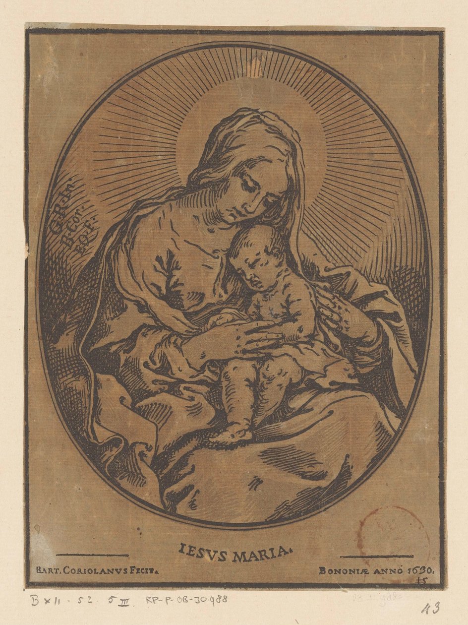 Maria med Kristusbarnet av Bartolommeo Coriolano