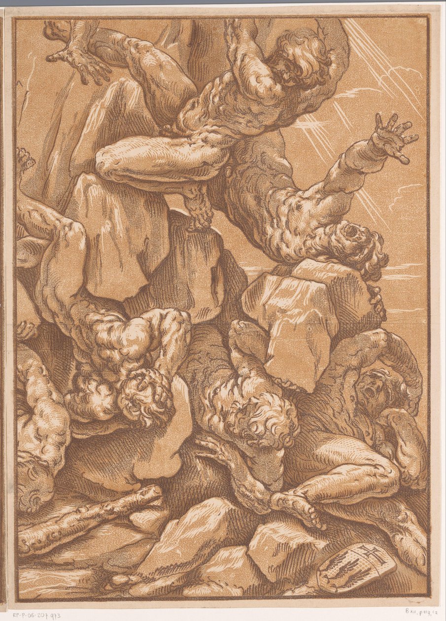 Kjempenes fall (del fire) av Bartolommeo Coriolano