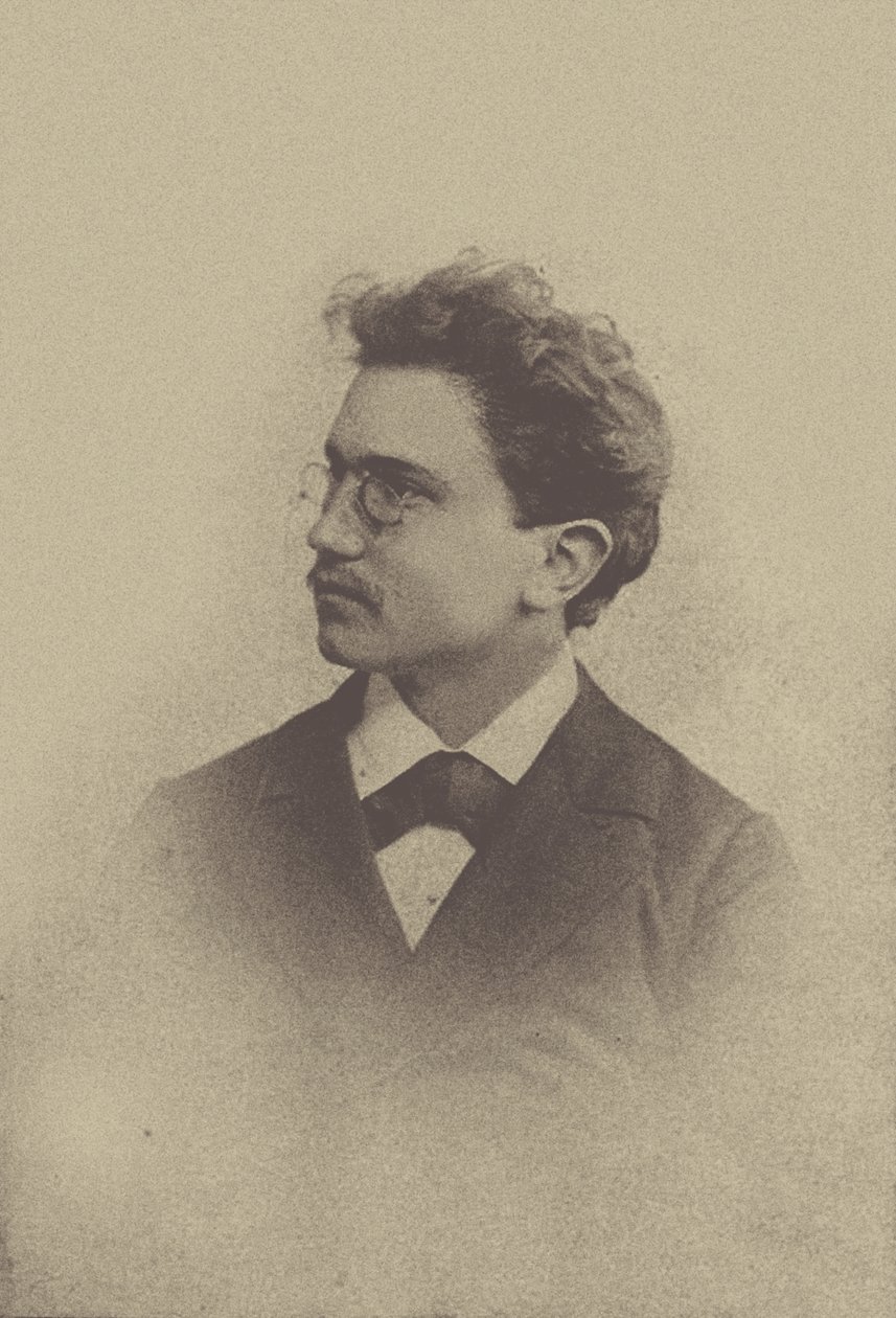 Portrett av komponisten Hans Huber 1852-1921, 1898. av Basel . Photo studio Taescher and