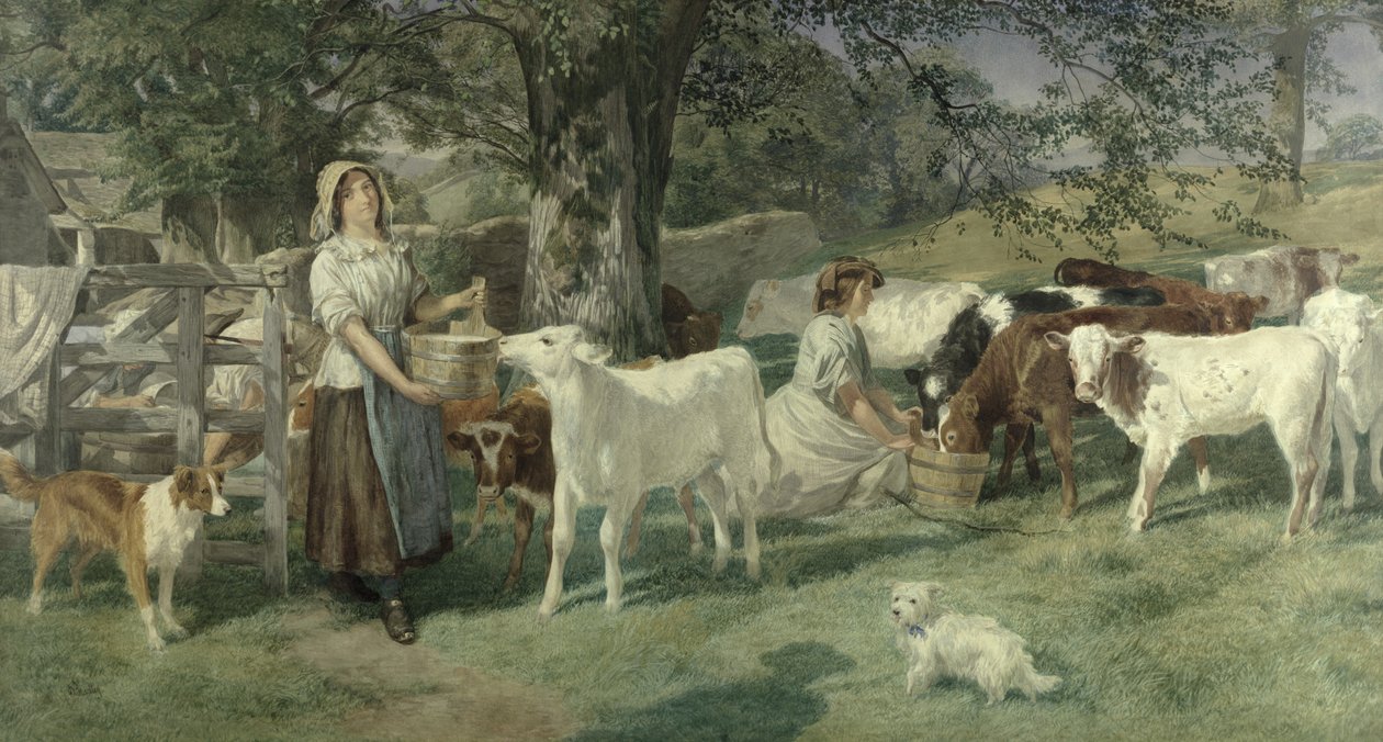 Milkmaids av Basil Bradley