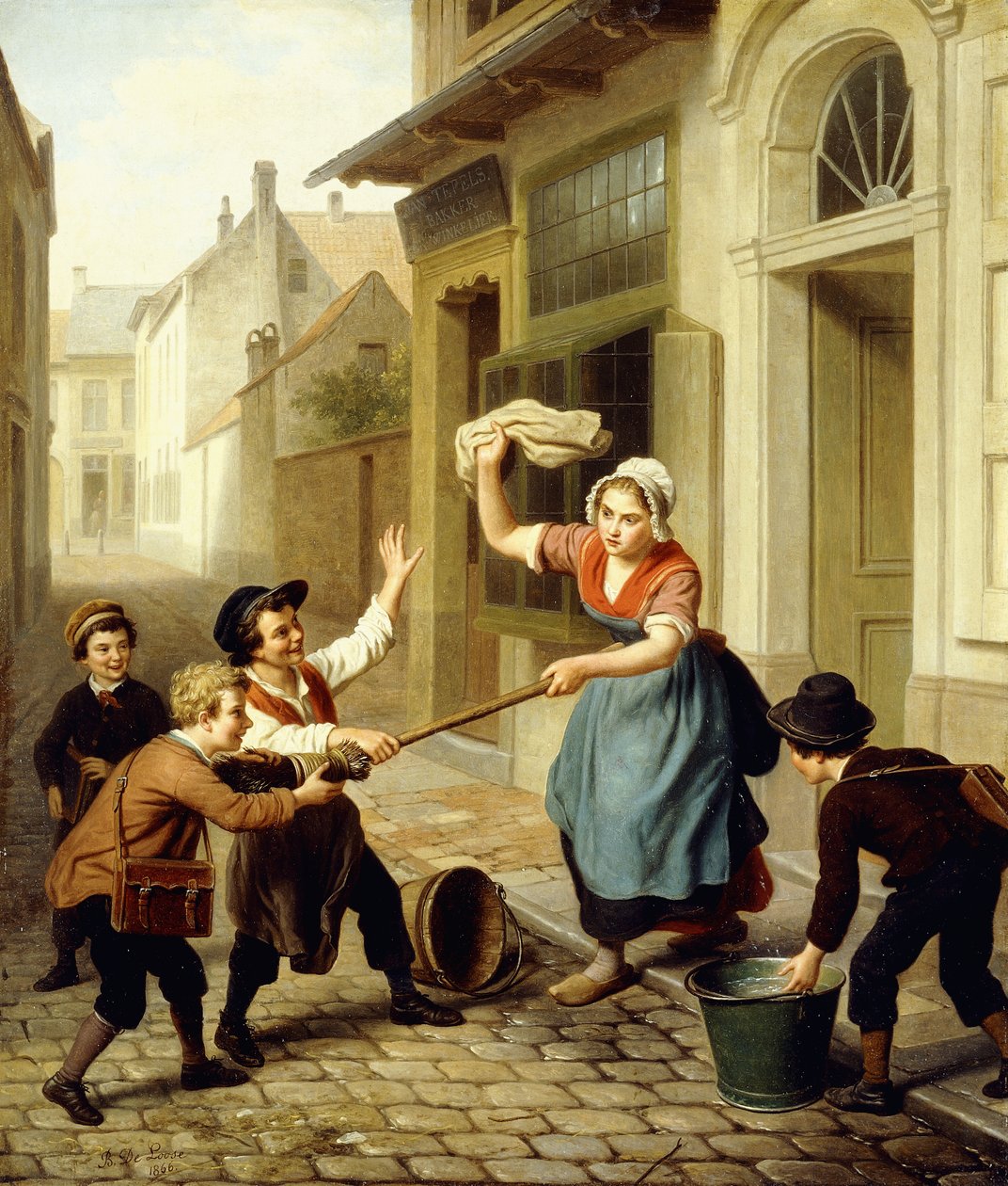 The Pranksters, 1866 av Basile de Loose