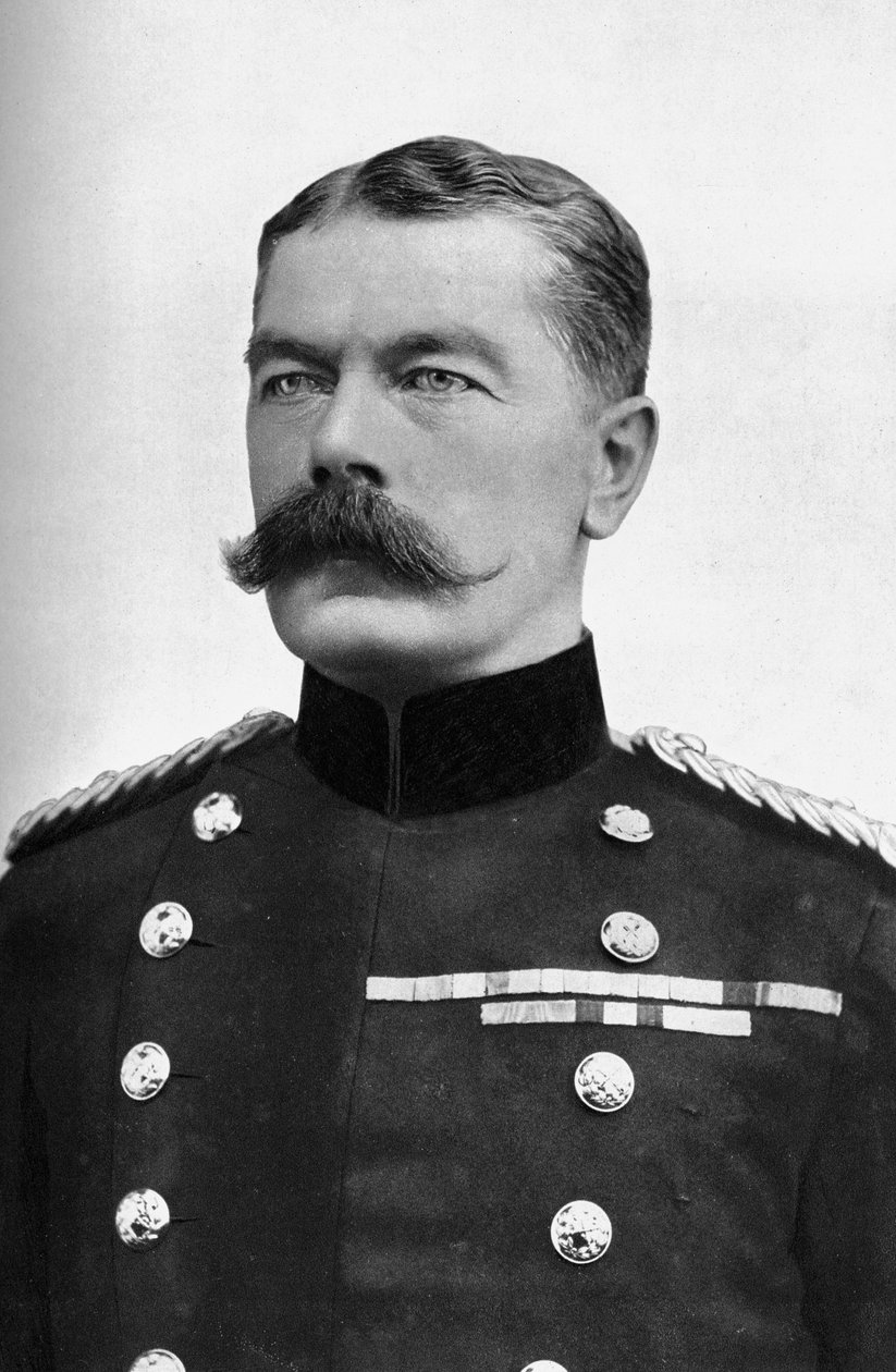 Field Marshall Earl Kitchener, britisk utenriksminister for krig, første verdenskrig, 1914. av Bassano Studio