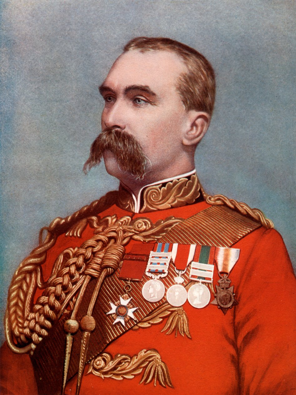 Generalløytnant Alfred Gaselee, kommanderte de britiske styrkene i Kina, 1902. av Bassano Studio