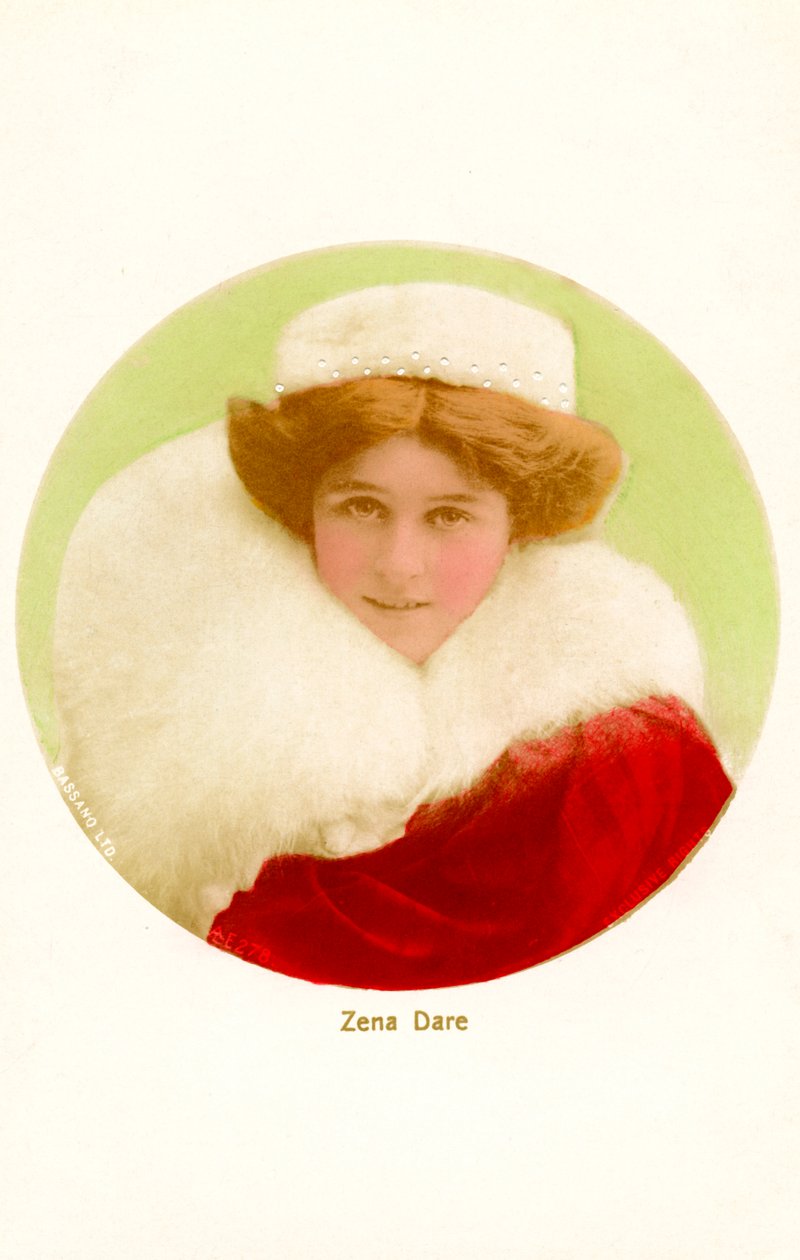 Zena Dare 1887-1975, engelsk skuespillerinne, tidlig på 1900-tallet. av Bassano Studio
