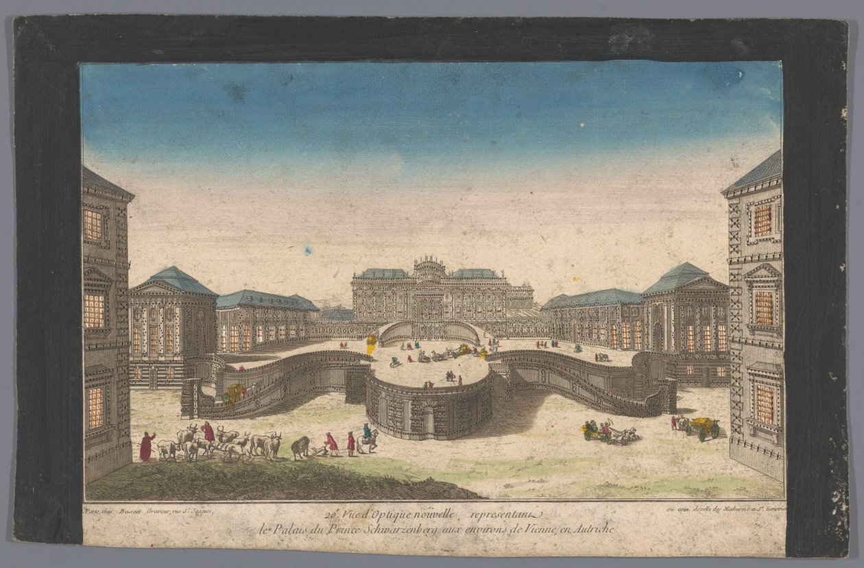Utsikt over Palais Schwarzenberg nær byen Wien 20th Vue d