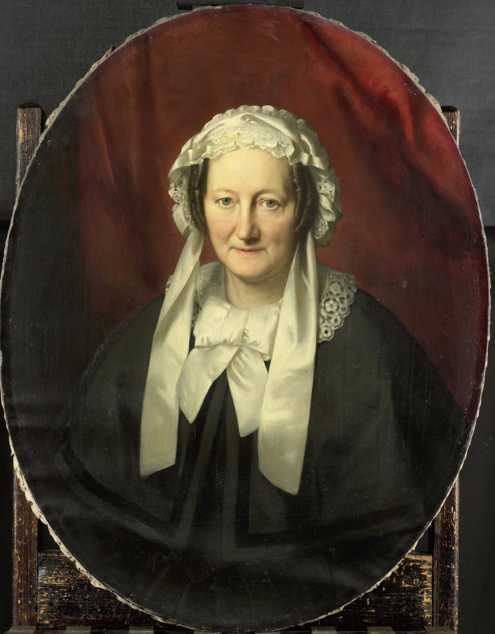 Portrett av Johanna Maria Parvé, hustru til Hendrik André Cornelis Tierens av Bastiaan de Poorter