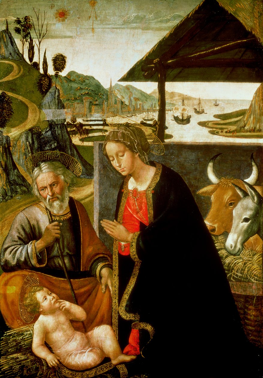 Nativity, ca. 1490 (panel) av Bastiano Mainardi
