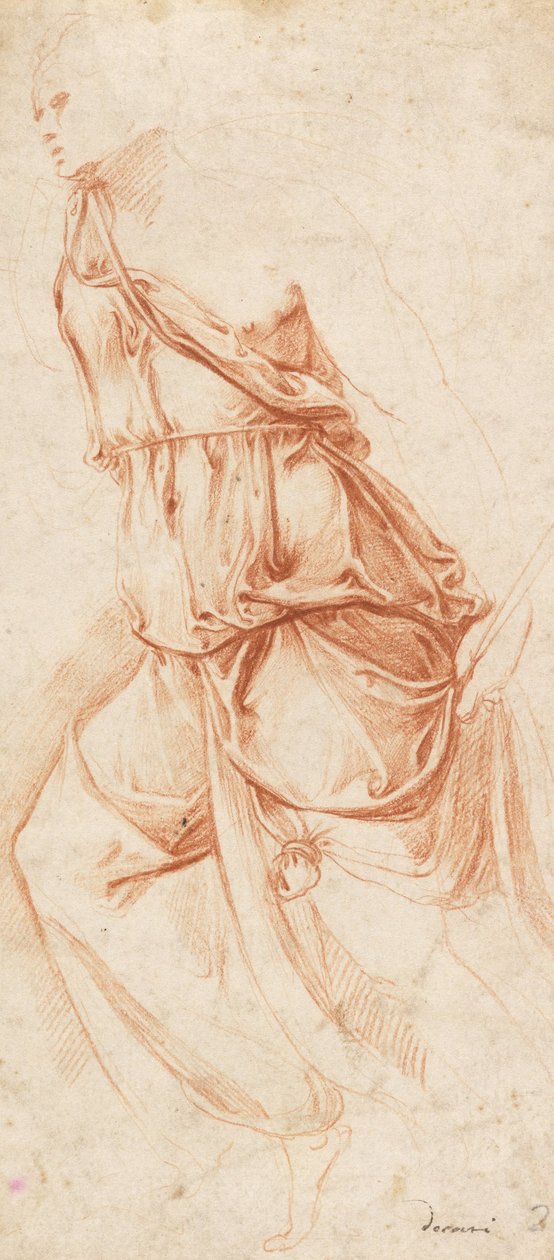 Drapery Study for Angel of the Annunciation av Battista Franco