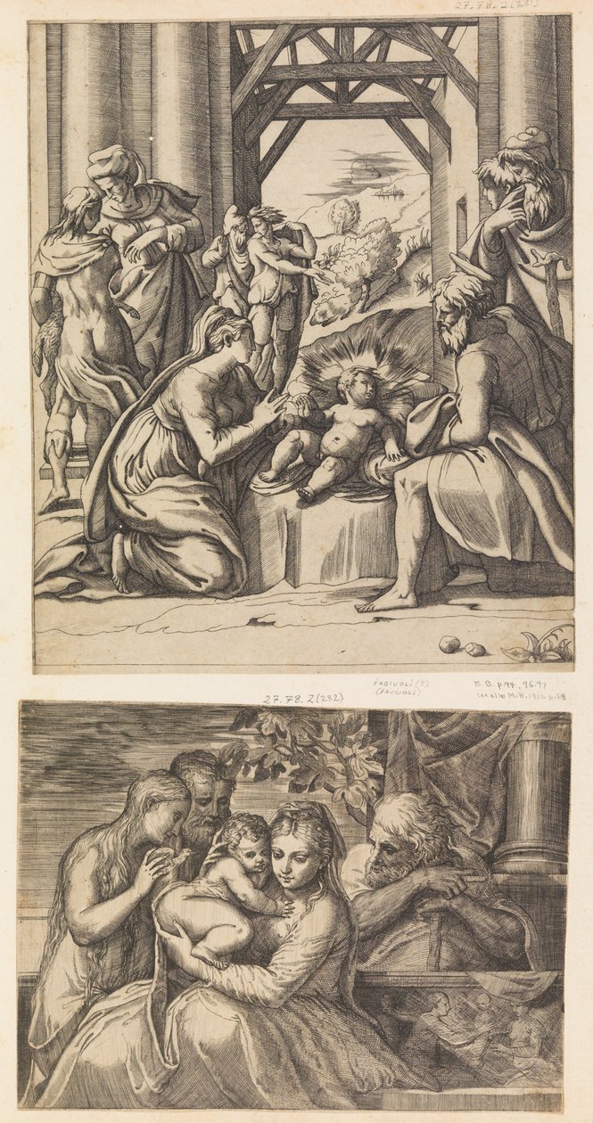 Hellige familie. av Battista del Moro