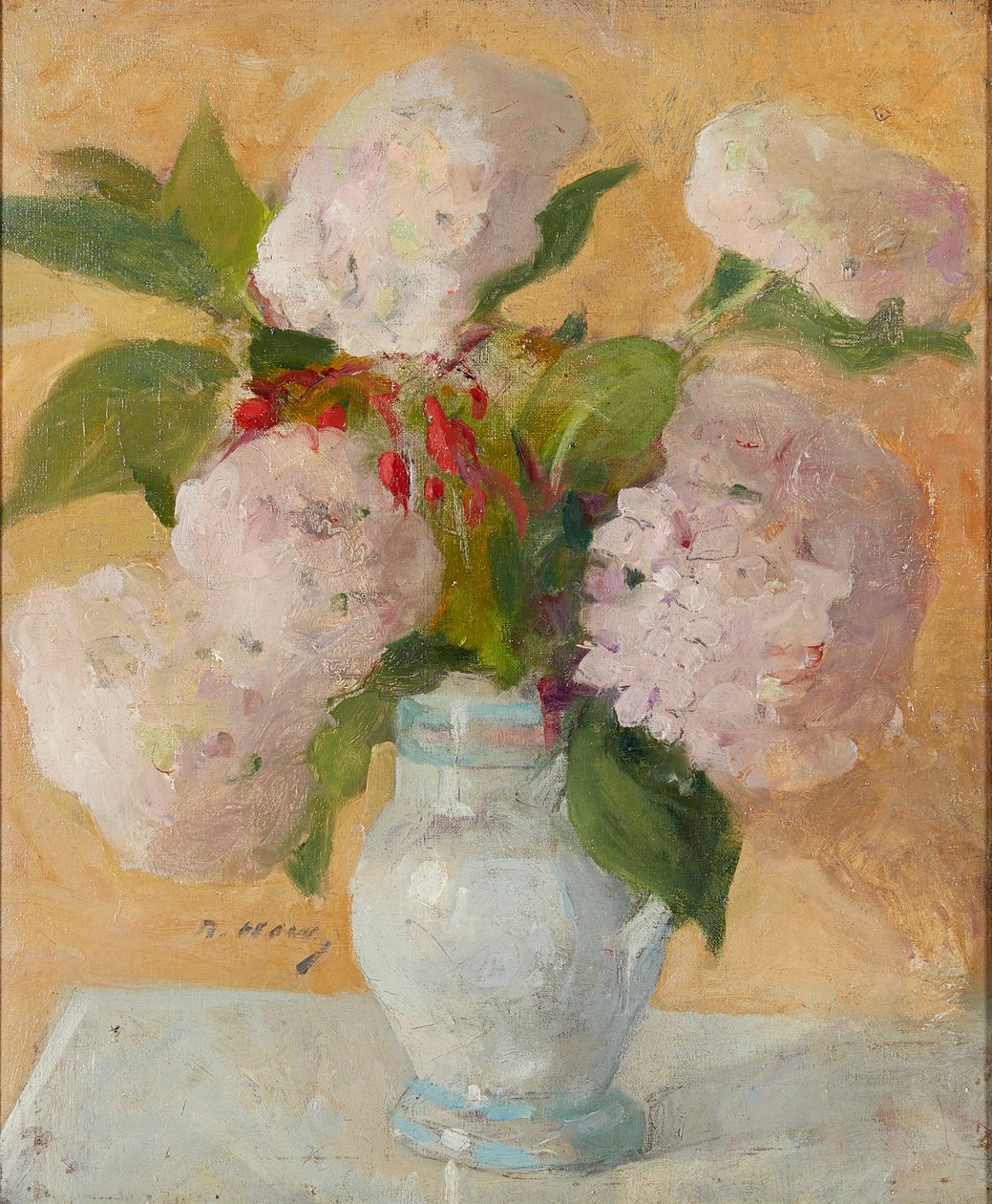 Hortensia (olje på lerret) av Beatrice How