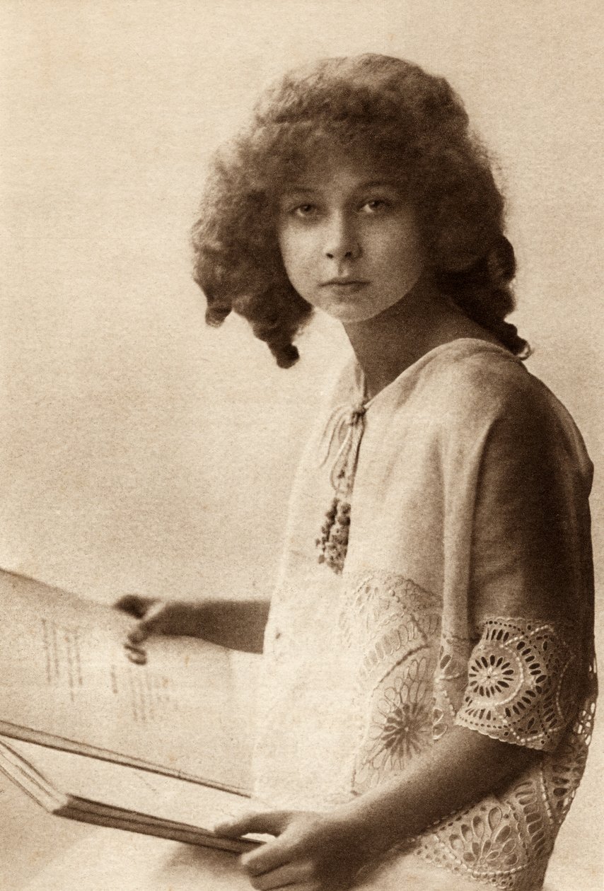 Prinsesse Marie José av Belgia, fra prinsesse Marie-Josés barnebok, utgitt 1916 av Belgian Photographer
