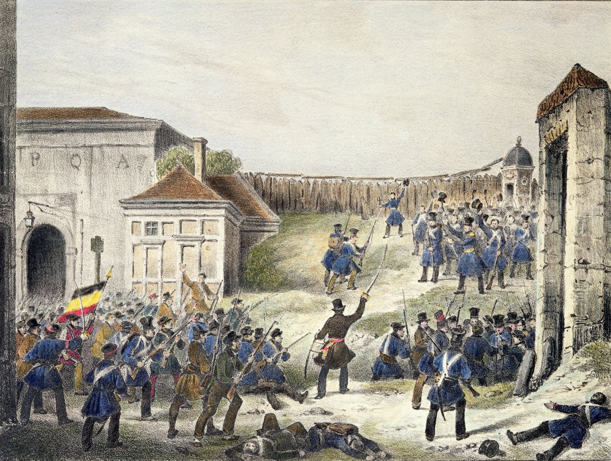 Antwerpen: Det siste angrepet av nederlandske tropper, 27. oktober 1830 av Belgian School