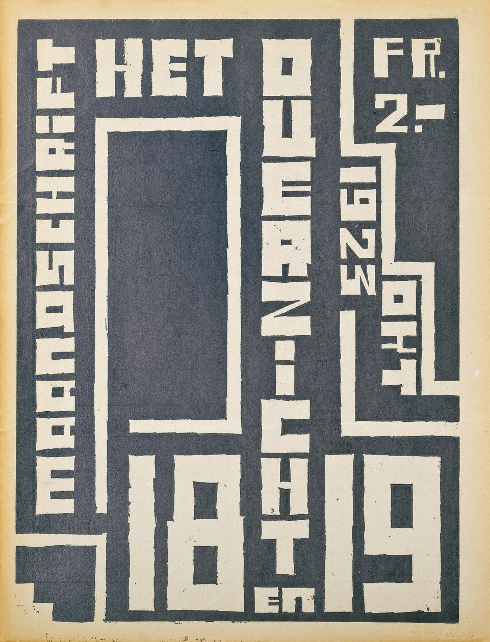 Forside for en utgave fra 1923 av magasinet "The Overview", 1923 av Belgian School