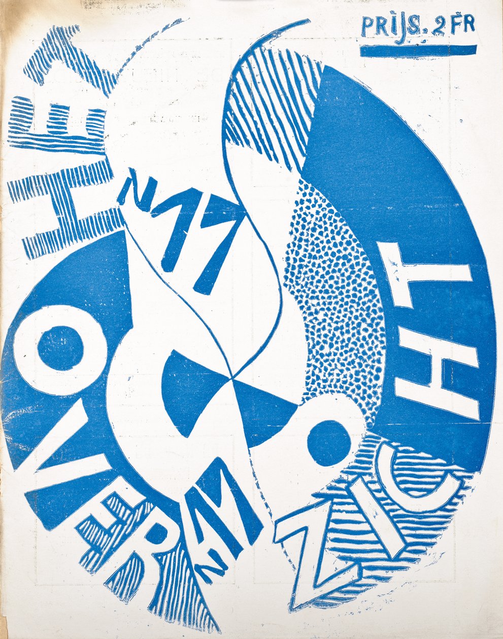 Forside til bladet "Oversikten", ca. 1922-1925 av Belgian School