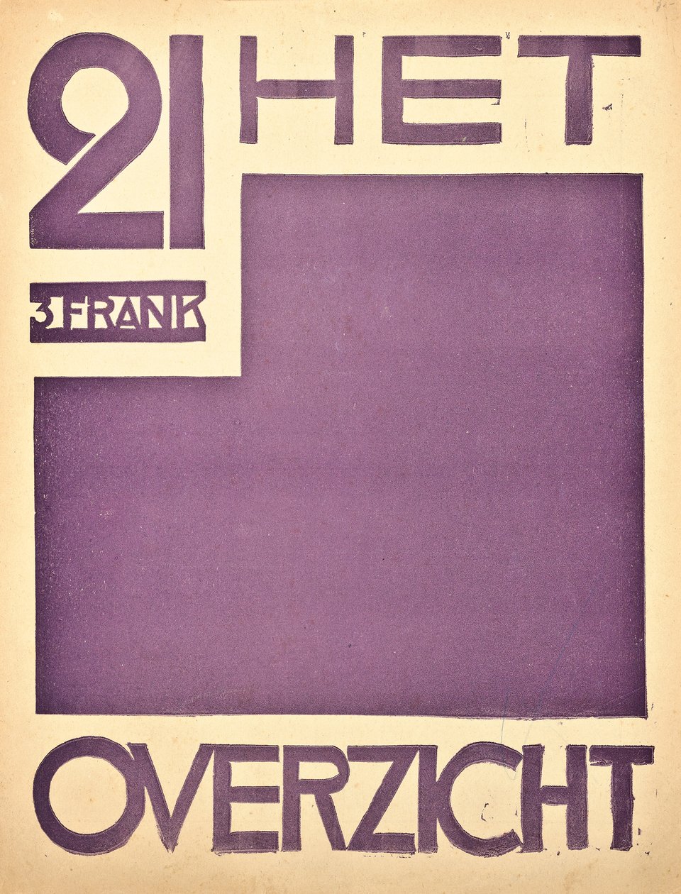 Forside til bladet "Oversikten", ca. 1922-1925 av Belgian School