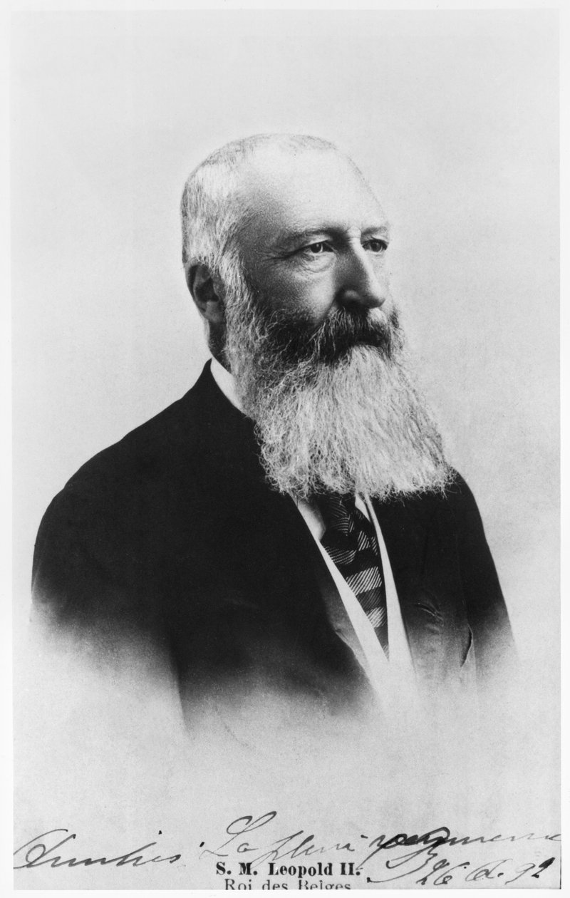 Portrett av Leopold II (1835-1909) konge av Belgia av Belgian School